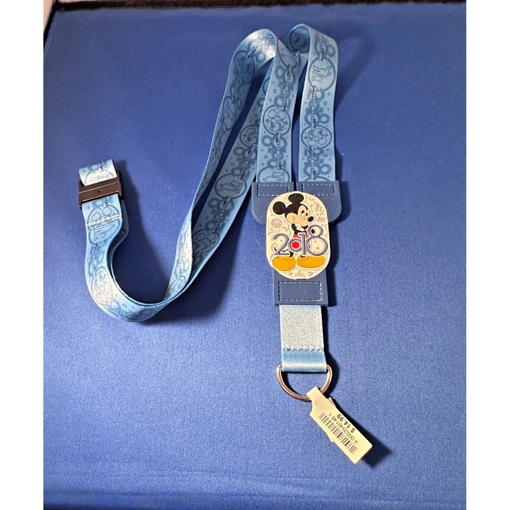 2018 Disney Parks Mickey Mouse Pin Lanyard Vintage
